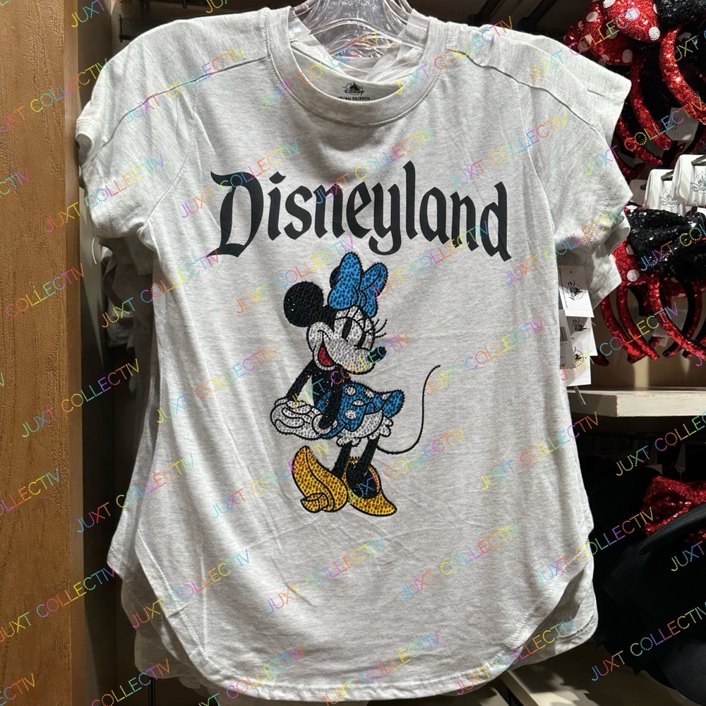 NWT Disneyland Minnie Mouse Rhinestones Top